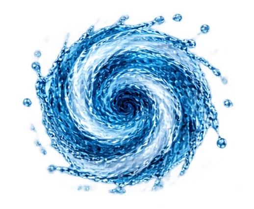 Circular vortex of moving water illustrating vortex dynamics
